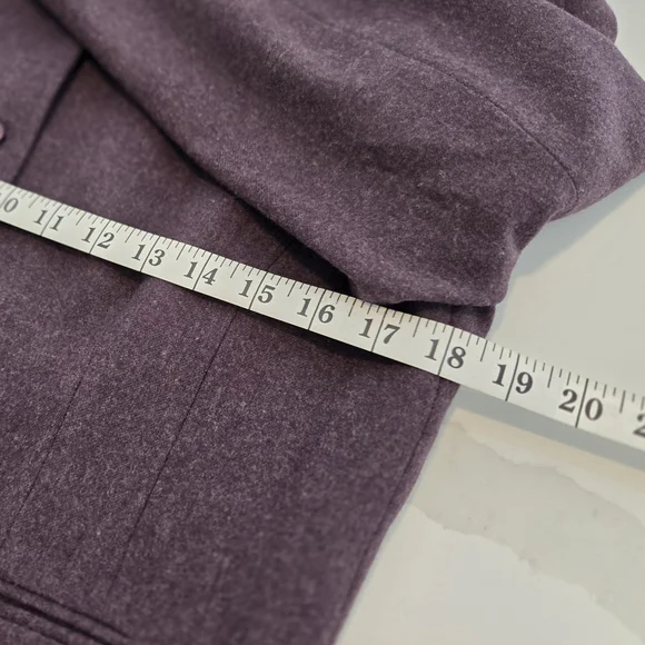 Vintage Pendleton Cropped Wool Jacket Made in USA Womens 12 Purple - Picture 5 of 9